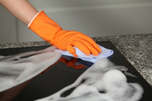 Professional carpet cleaning in progress at Enfield Lock
