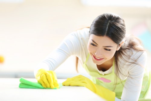 Fresh and clean carpet after professional cleaning