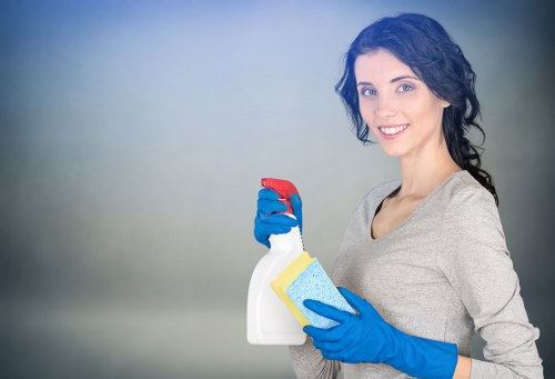 Satisfied customer after carpet cleaning